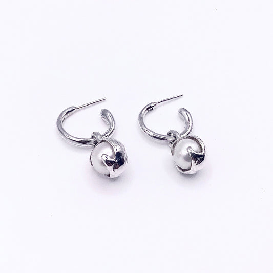 Pearl Hoop-Earrings