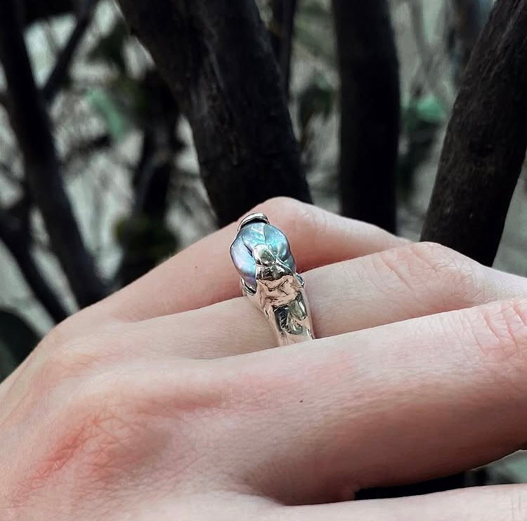 Pearl ring (Gray)