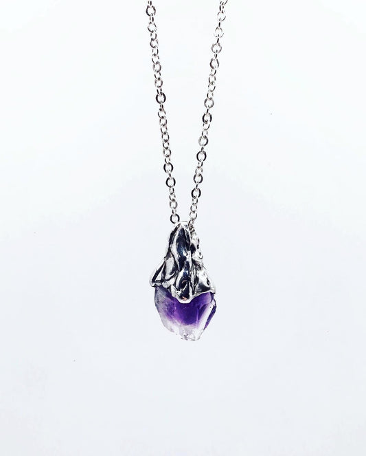 Colgante de cristal (amatista)