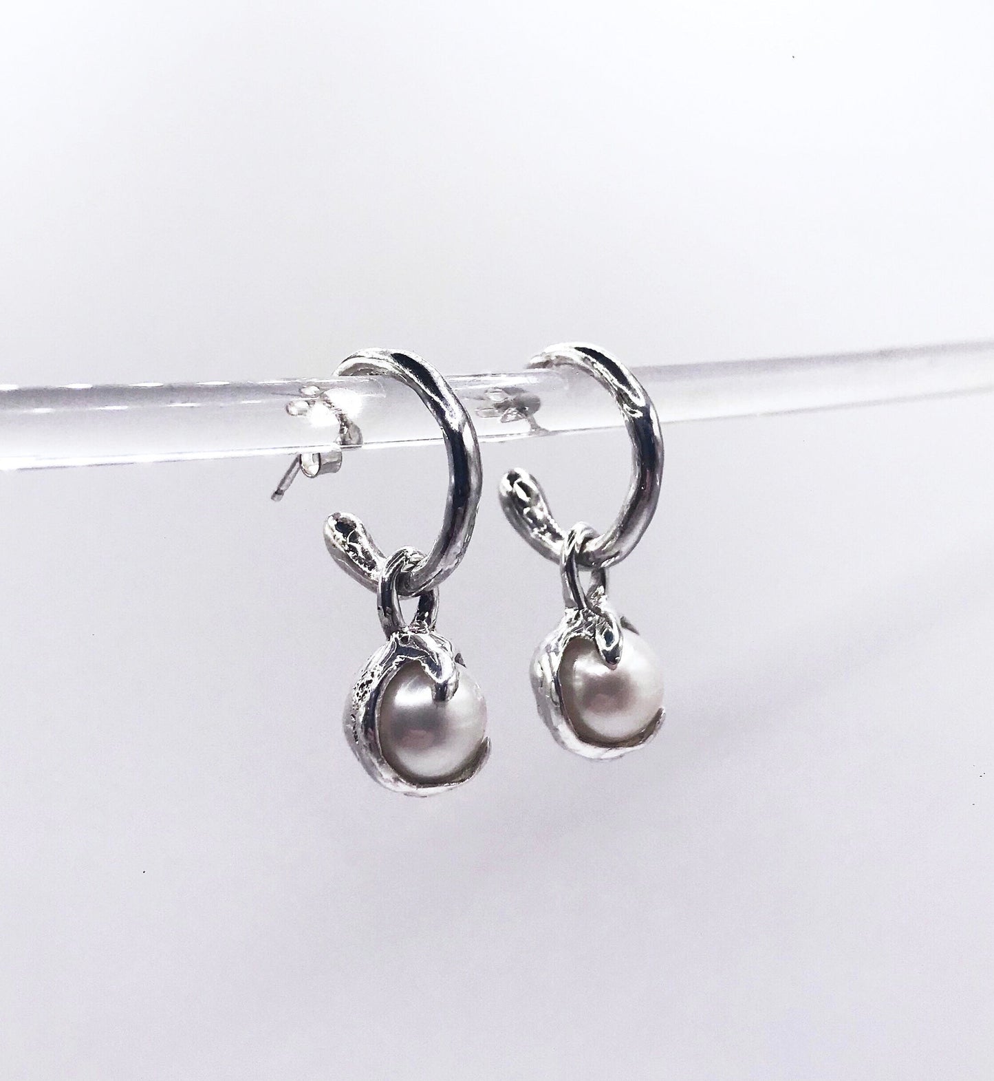Pearl Hoop-Earrings