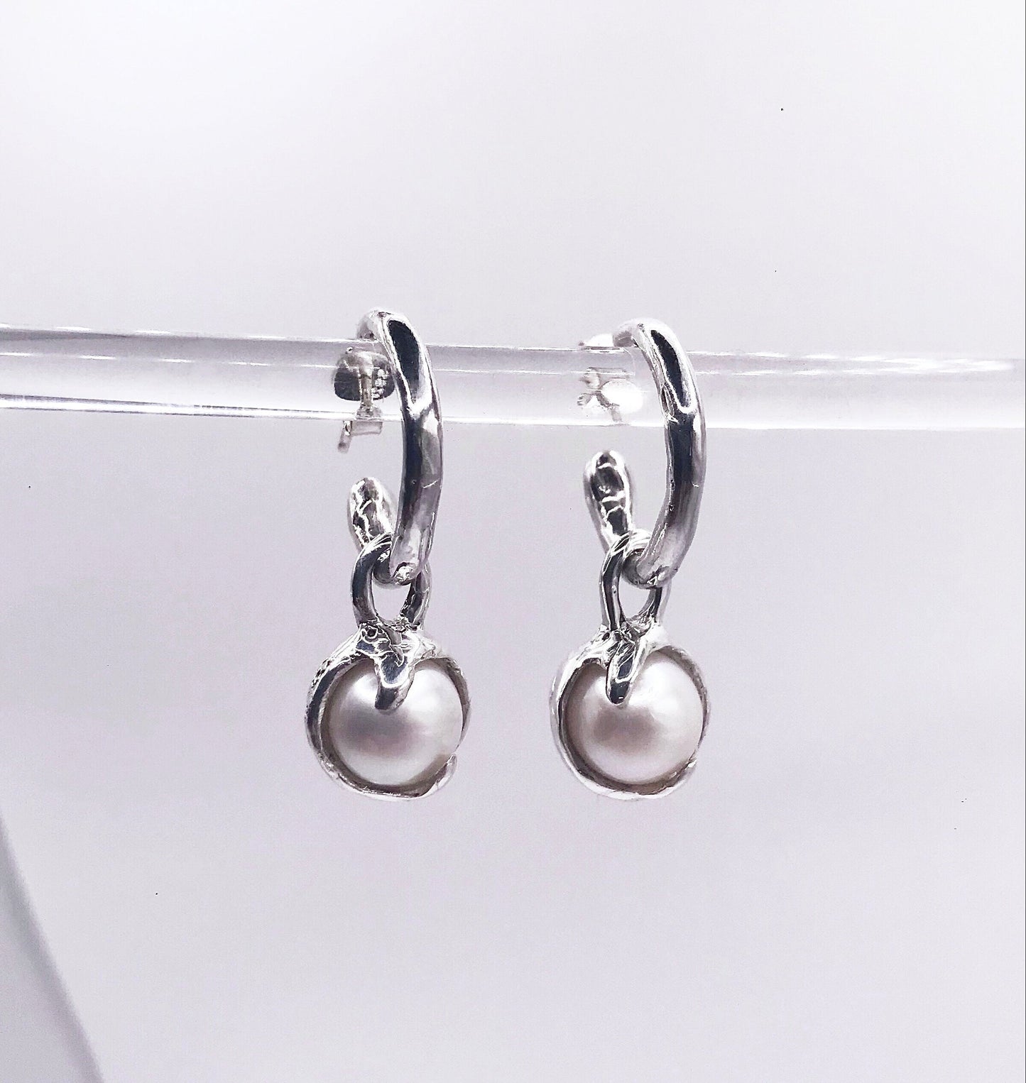 Pearl Hoop-Earrings