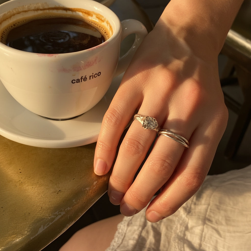 HERKIMER QUARTZ RING