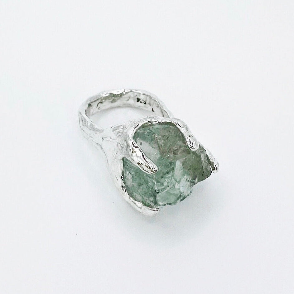 ANILLO DE PRASIOLITA