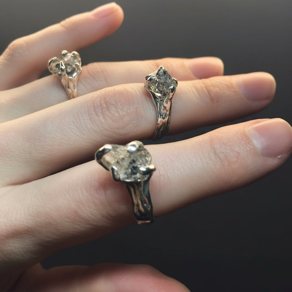 HERKIMER QUARTZ RING