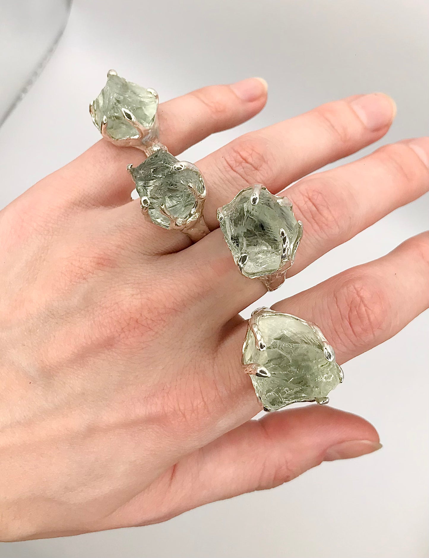 'Prasiolite ring