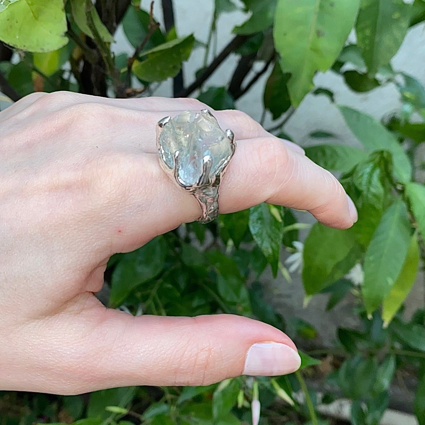 Prasiolite ring