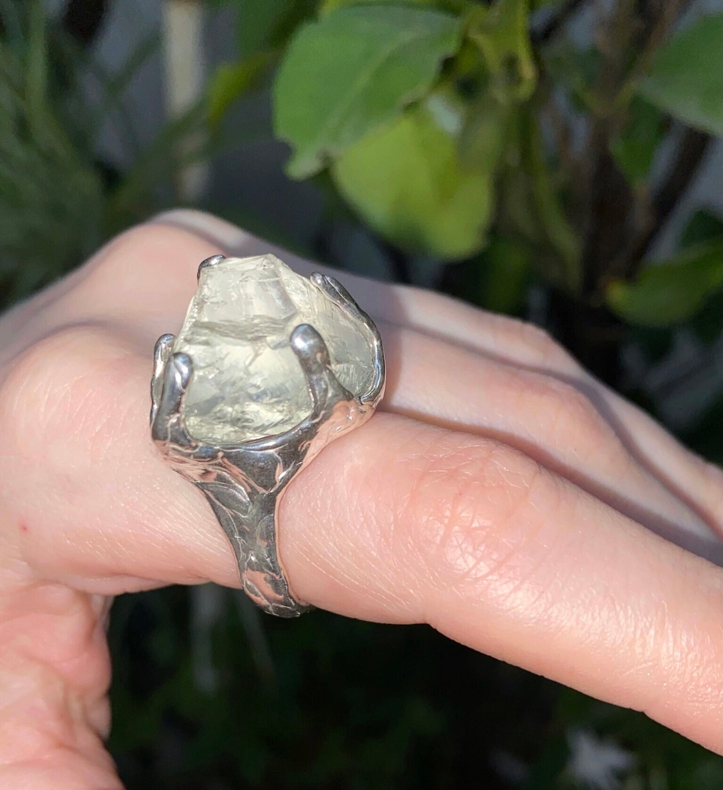 Prasiolite ring