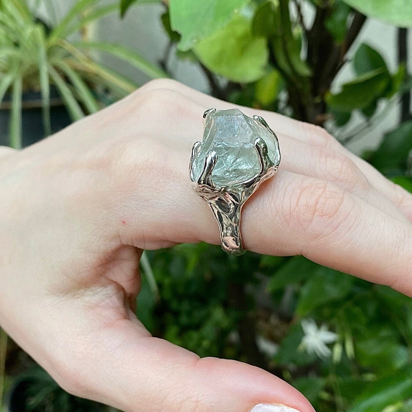 Prasiolite ring