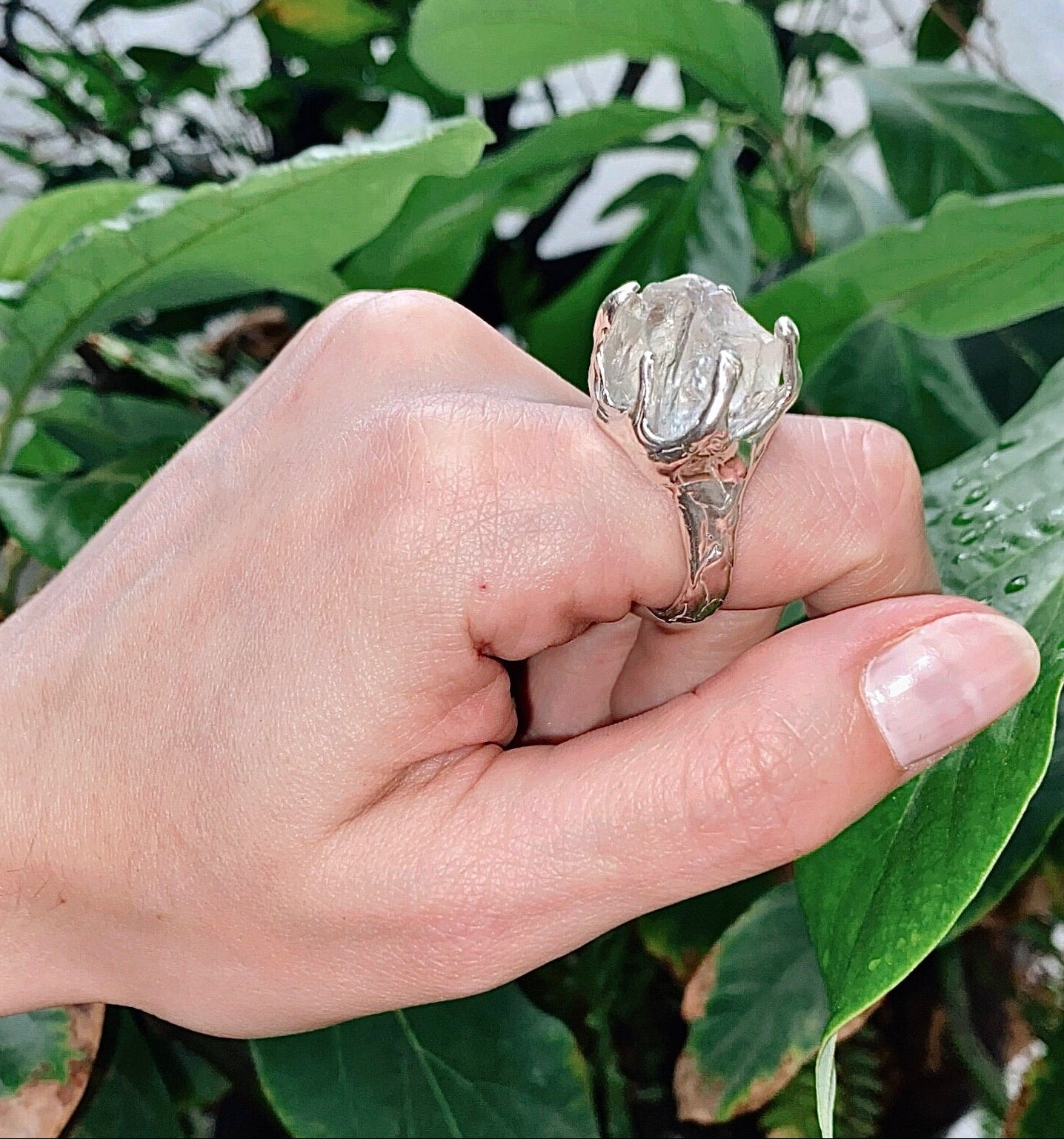 Prasiolite ring